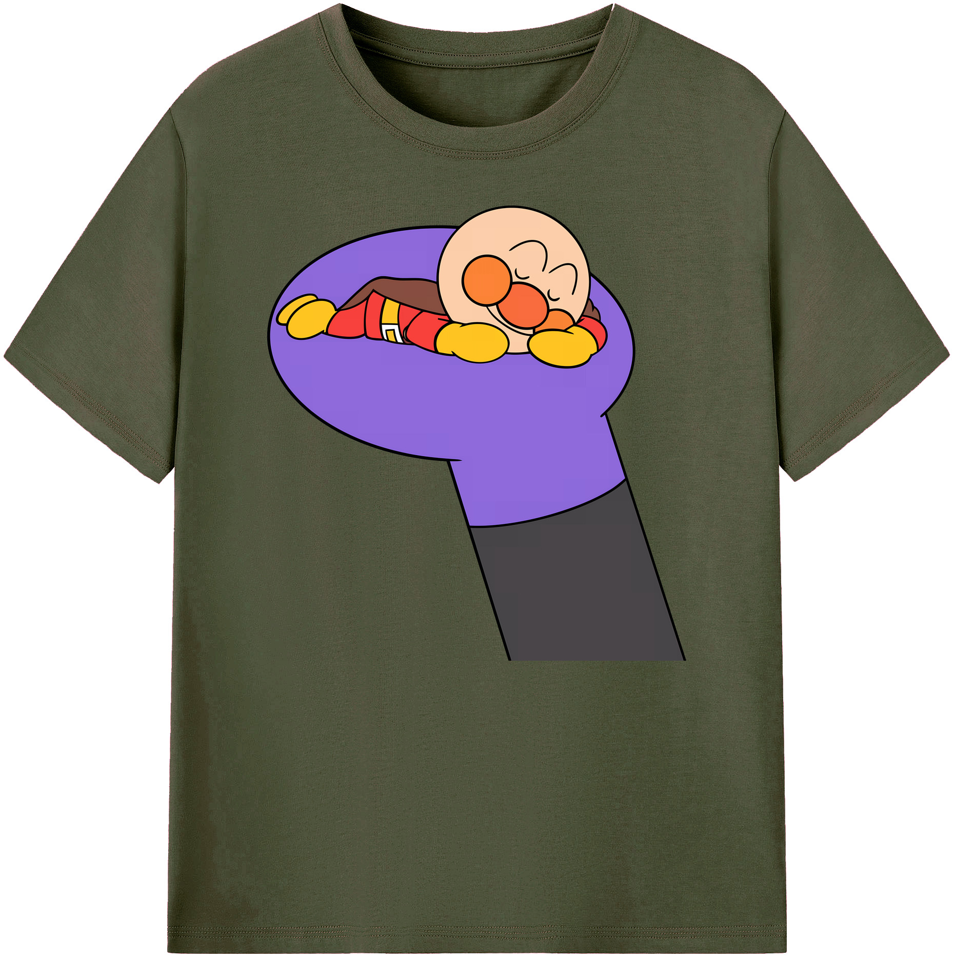 （画像用） アンパンマン Anpanman 綿100％ メンズ半袖Tシャツ｜肌触りやわらか＆通気性